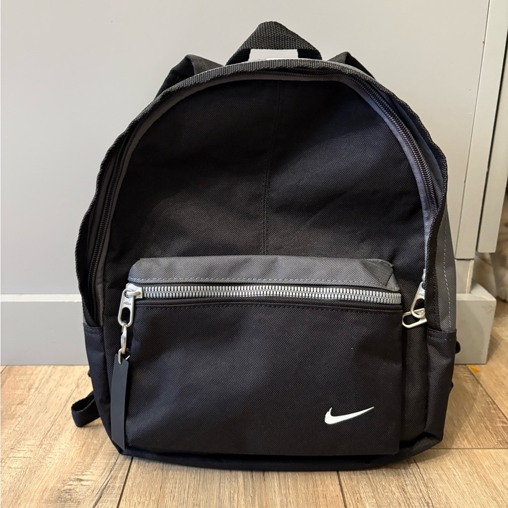 Nike Black Backpack with White Logo
